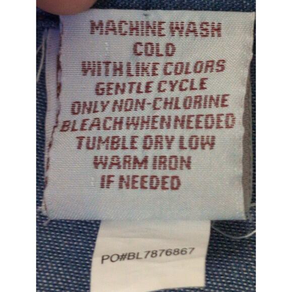 Scandia Woods southwestern floral embroidered denim shirt M - Picture 7 of 7